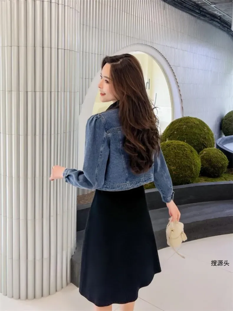 牛仔两件套，其它，觅扣